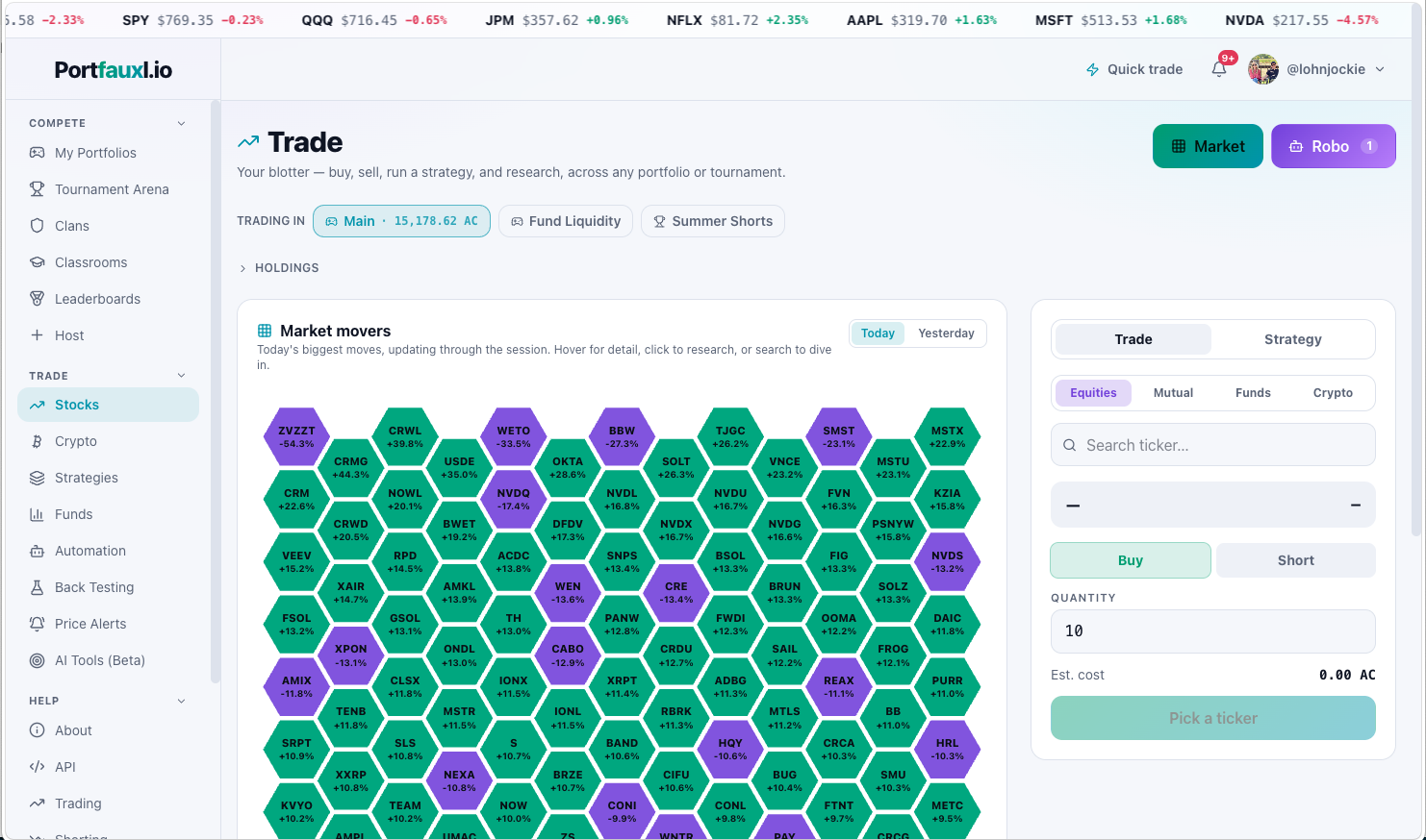 portfauxl.io screenshot